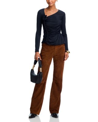 Asymmetrical Rosette Top