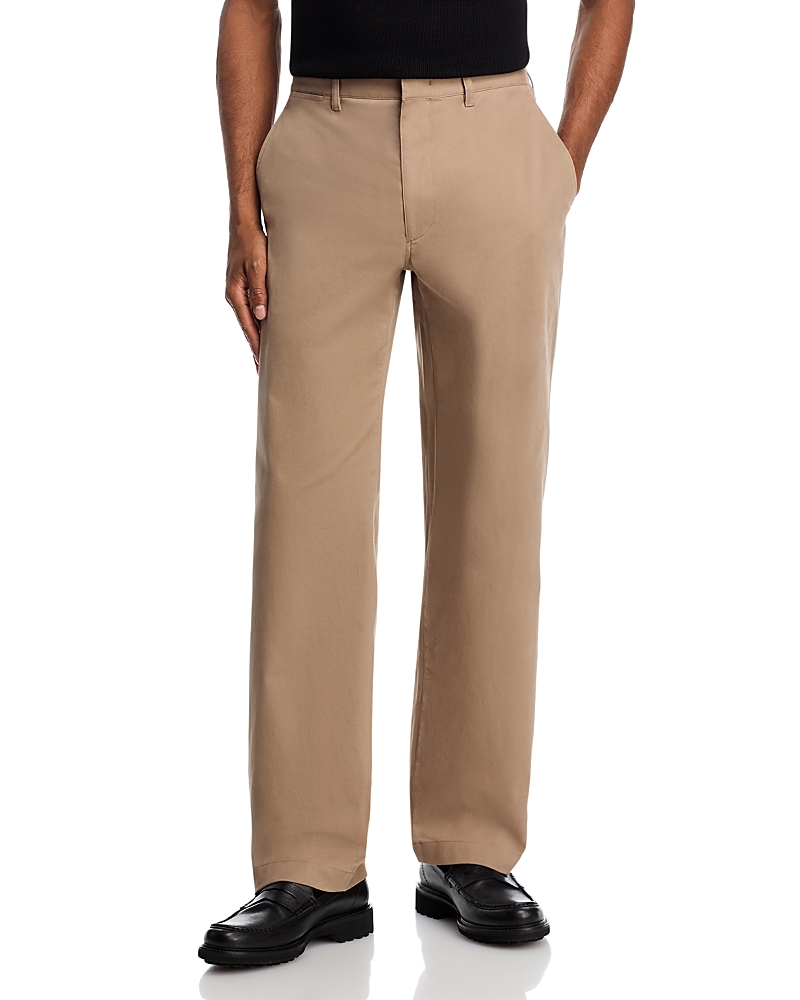 Theory Relaxed Fit Brushed Chinos In White