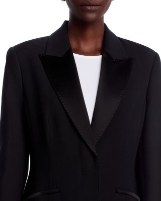 Fit & Flare Tuxedo Coat