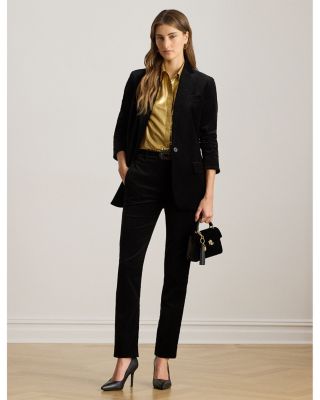 Stretch Velvet Blazer