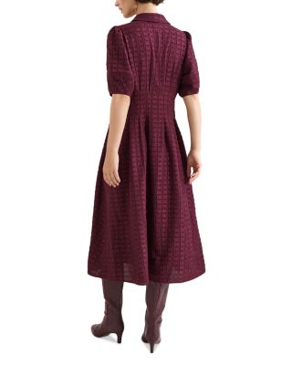 Yasmine Textured Midi Dress