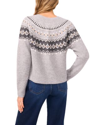 Fair Isle Raglan Cardigan