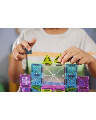 microMAGS Travel Set Deluxe Magnetic Construction Set, 55 Piece - Ages 3+