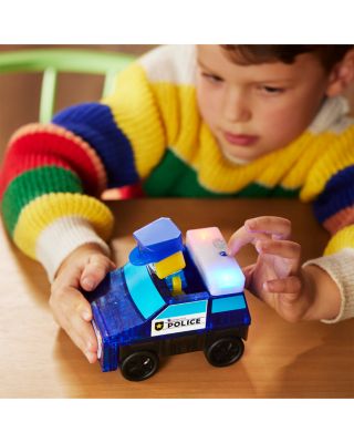 Police Station Magnetic Construction Set, 35 Piece - Ages 3+