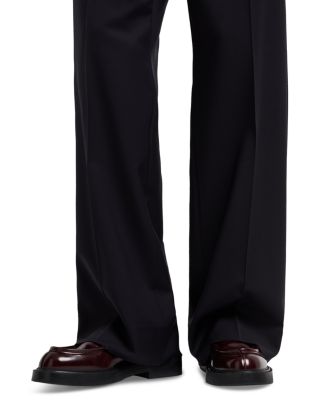 Saglia Wide Leg Wool Trousers