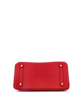 Birkin 30 Handbag Red Epsom with Gold Hardware
