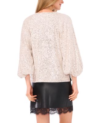 Sequined Raglan Top