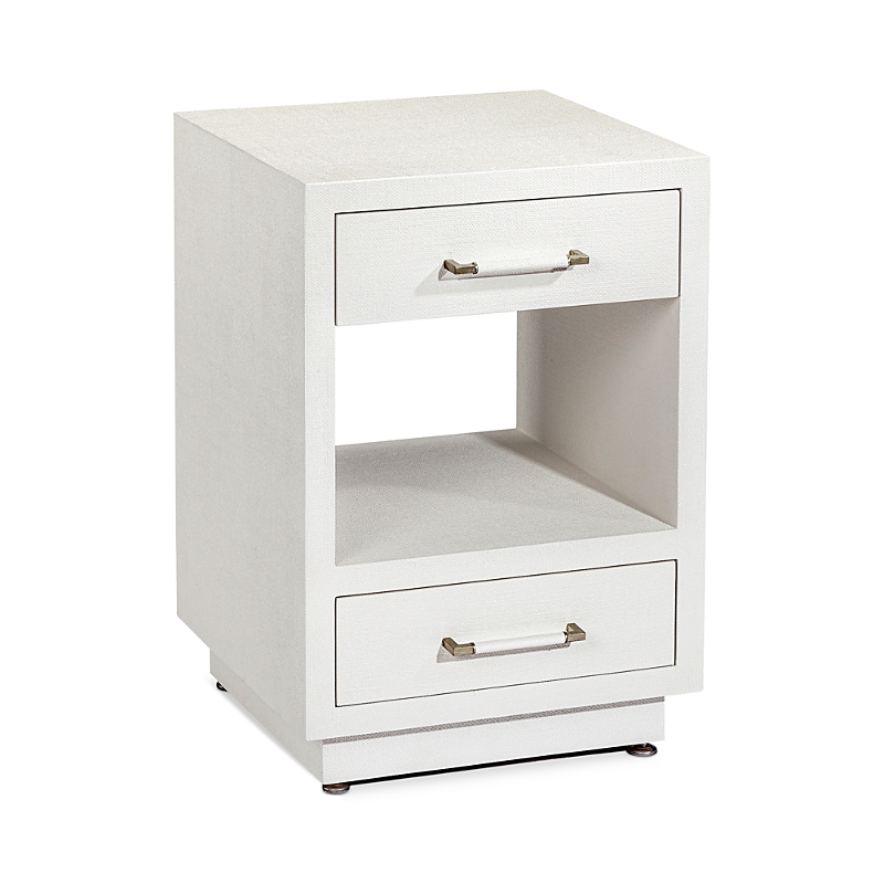 Interlude Home Taylor Small Bedside Chest In White