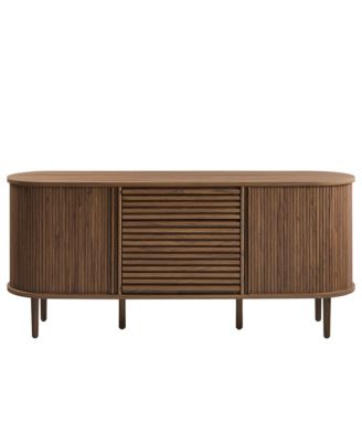 Harlan 67" Fluted Oval Sideboard Cabinet