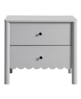 Emmeline Scalloped 2-Drawer Nightstand