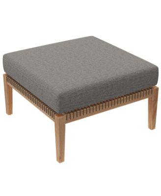 Clearwater Outdoor Patio Teak Wood Ottoman