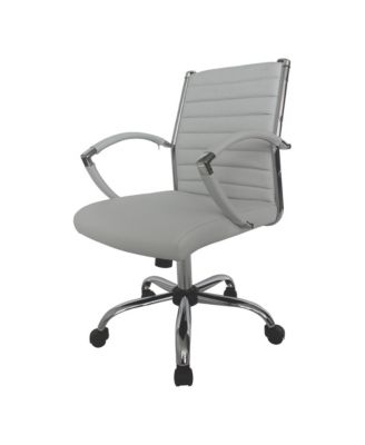 Tioga 37-inch Faux Leather Height Adjustable Swivel Office Chair