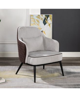 Watson Faux Leather Wingback Accent Chair