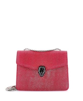 Pre-Owned Bvlgari Small Serpenti Forever Shoulder Bag Stingray