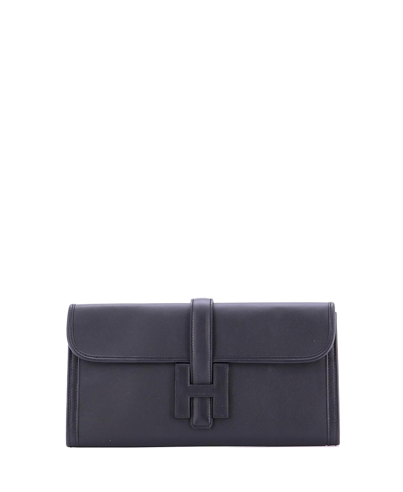 Click to view more detailed imagery on our partner's website Pre-owned Pre-owned Hermes Hermes 29 Jige Elan Clutch Swift In Black