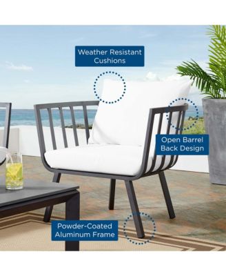 Riverside Outdoor Patio Aluminum Armchair