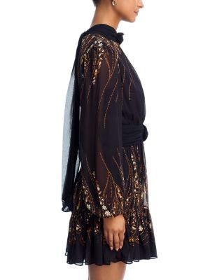 Garden Silhouette Long Sleeve Dress