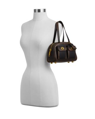 Twin Turnlock 20 Loved Leather Satchel