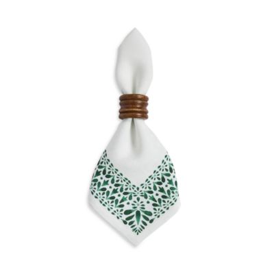Iberian Border Napkin, Evergreen, Set of 4