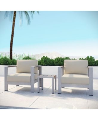  Shore 3 Piece Outdoor Patio Aluminum Set