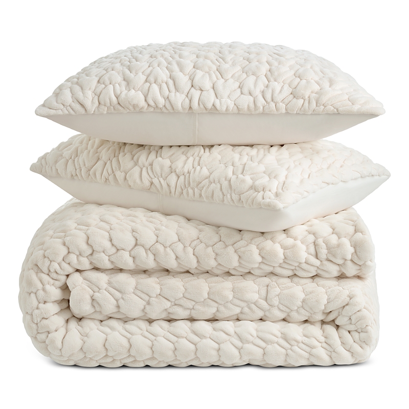Ugg Dafni Ruched Quilt Set, King In White