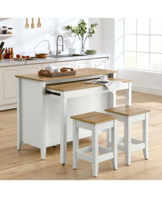 Farmstead Kitchen Island and Stool, Set of 3