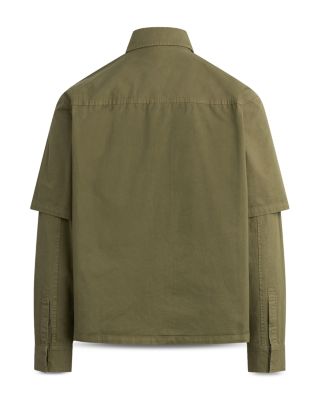Layered Button Front Shirt
