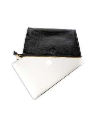 Layla Embossed Leather Laptop Case