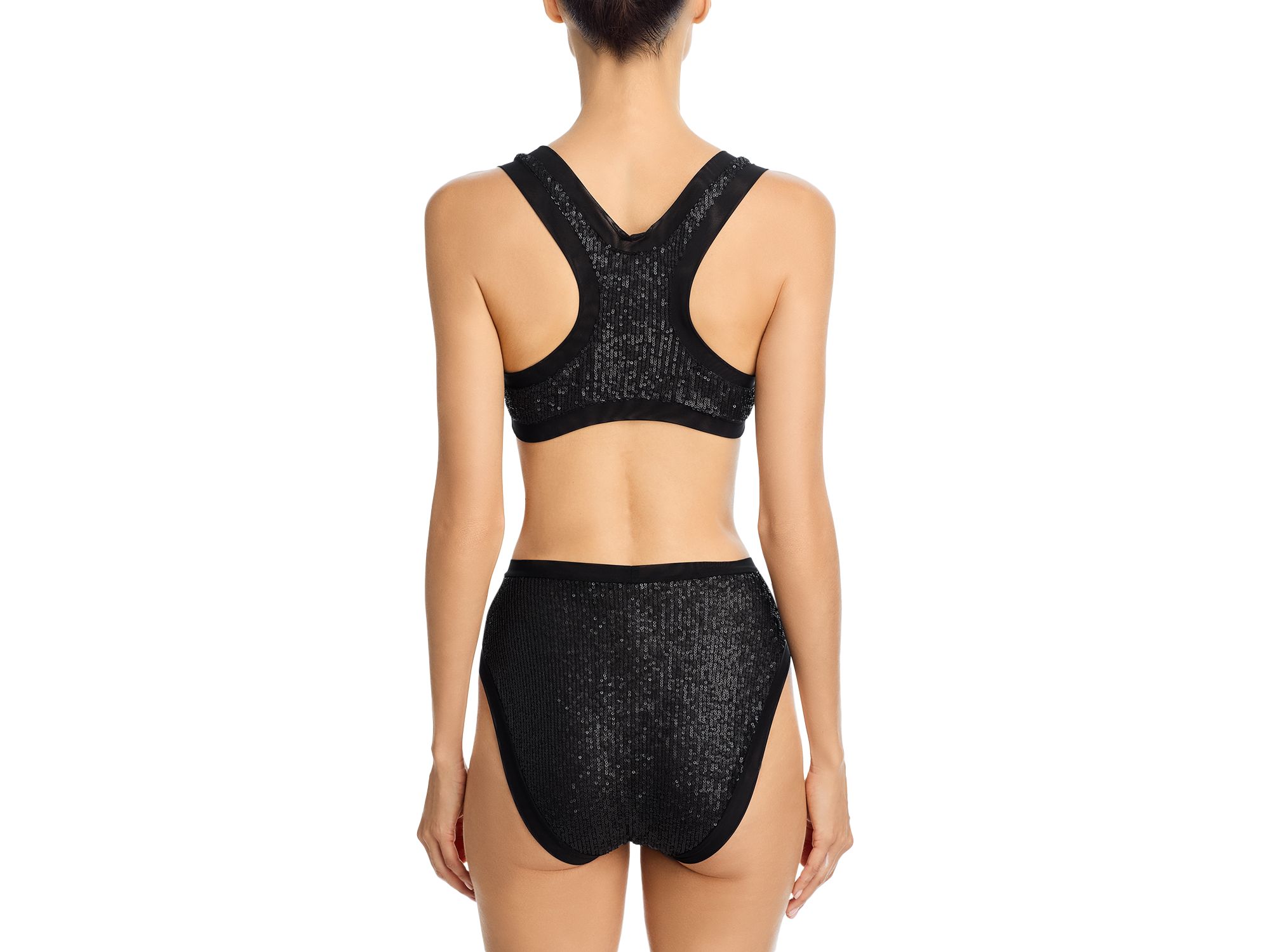 Racer Sequin Swim Bra Bikini Top — Image 5