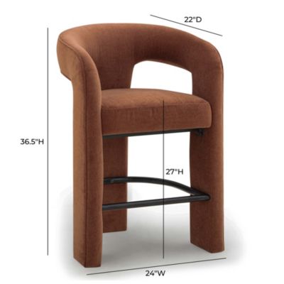 Malone Performance Chenille Counter Stool