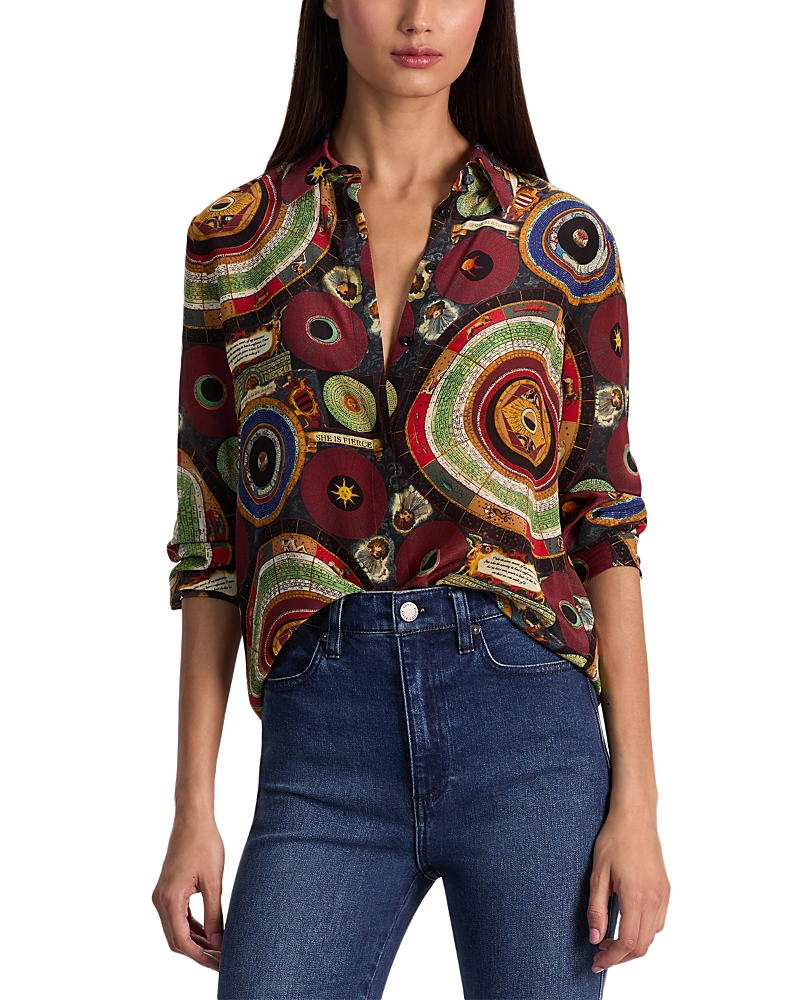 Alice And Olivia Willa Silk Shirt