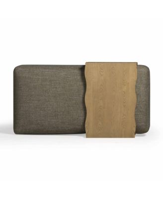 Spencer Performance Basketweave Ottoman with Bridge Table