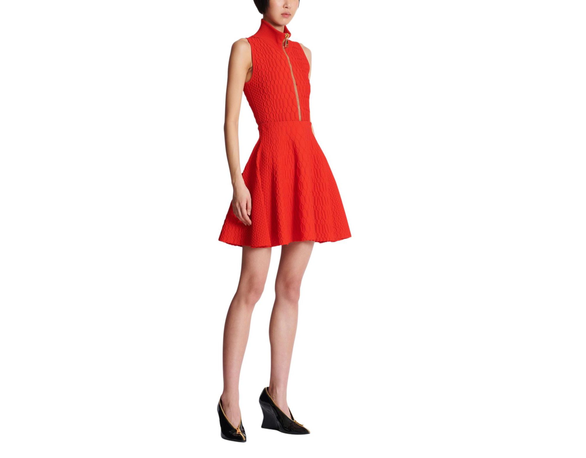 Flared Crocodile-Knit Skirt — Image 6