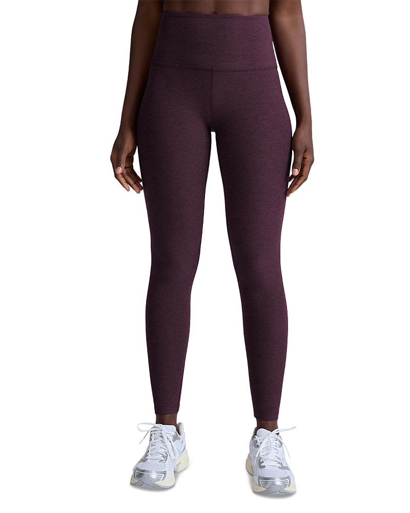 Beyond Yoga Spacedye Caught In The Midi High Waisted Legging In Purple