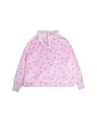 Girls' Bow Print Pullover Hoodie - Little Kid, Big Kid
