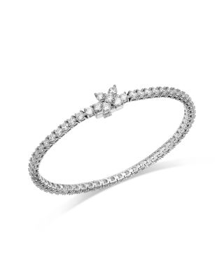 Luxe Collection Diamond Tennis Bracelet in 14K White Gold, 5.0 tcw