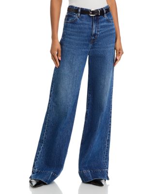 The Slice High Rise Flare Wide Leg Jeans in Headliner