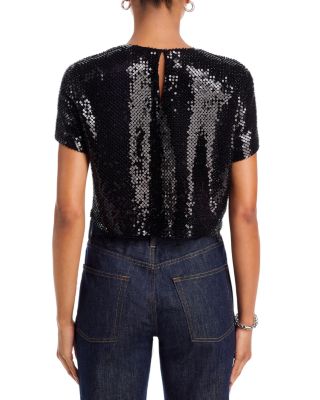 The Sequin Flutter Top
