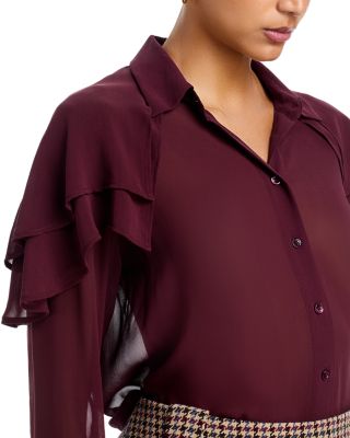 The Silk Cape Blouse