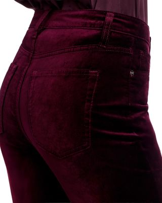 Le Sleek Straight High Rise Jeans in Full Glass Velvet