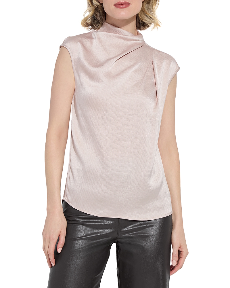 Lyssé Lysse Aisha Sleeveless Cowl Neck Top In Pink