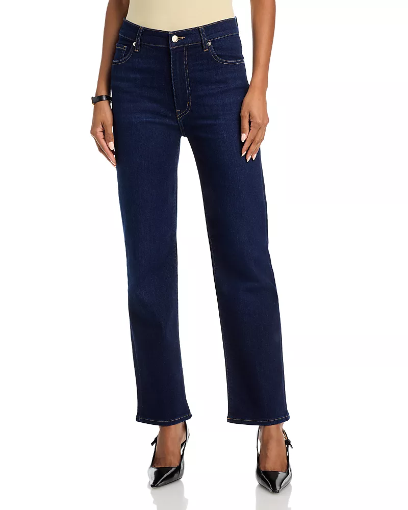 Frame Le Sleek High Rise Straight Leg Jeans in Fairway