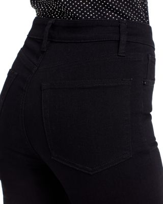 The Reboot Crop High Rise Ankle Jeans in Black