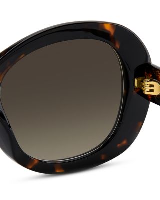 Gradient Oval Sunglasses, 53mm