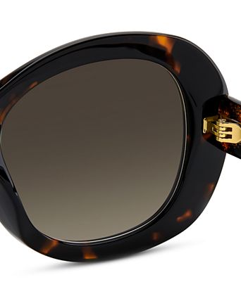 Gradient Oval Sunglasses, 53mm