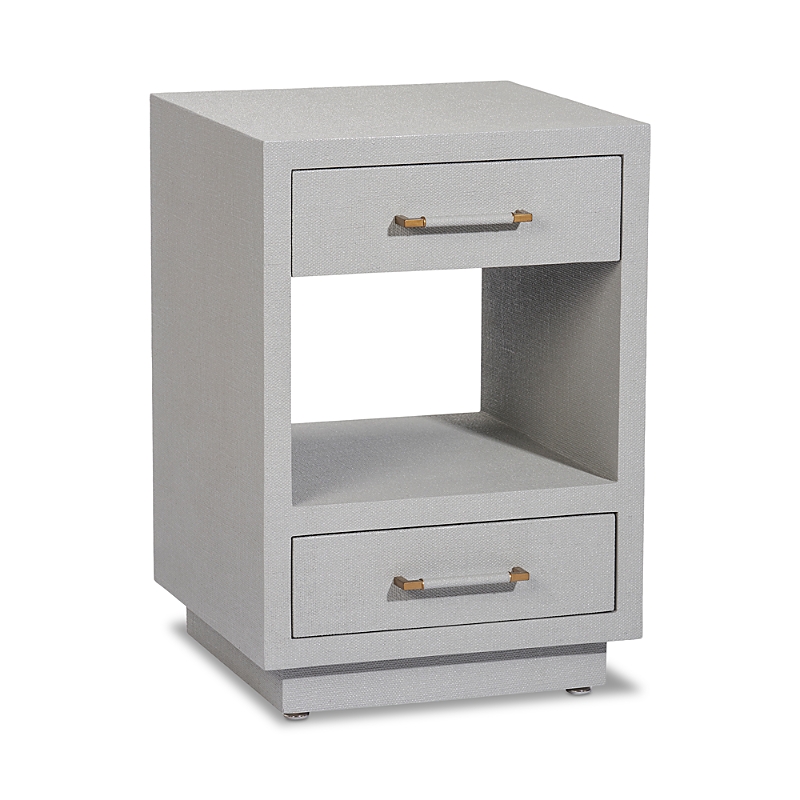 Interlude Home Taylor Small Bedside Chest In Gray