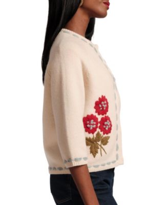  Blanket Stitch Border Cardi Coat