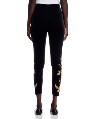 Cropped Velvet Leggings