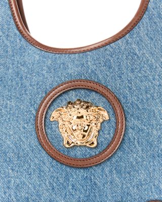 La Medusa Denim &amp; Leather Tote