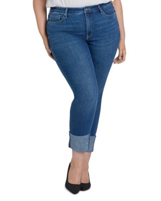 Sheri Embellished Ankle Slim Jeans in Vintage Lapis